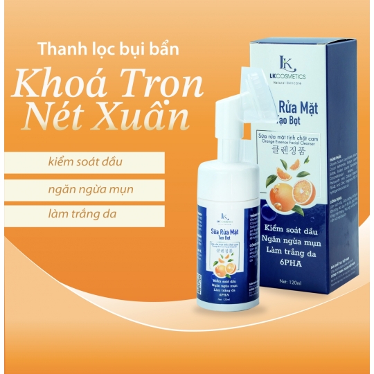 sữa rửa mặt tinh chất cam 6
