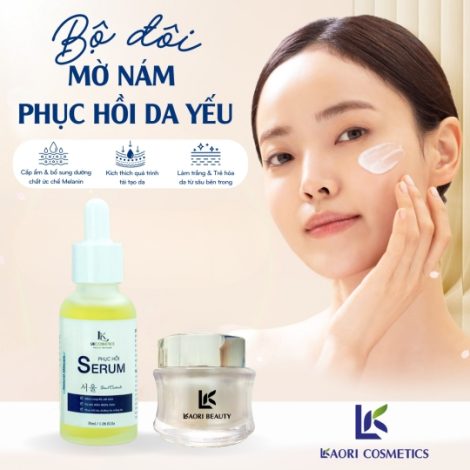bộ đôi mờ nám phục hồi da yếu