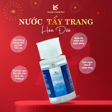 tẩy trang hoa đào Tết 2025