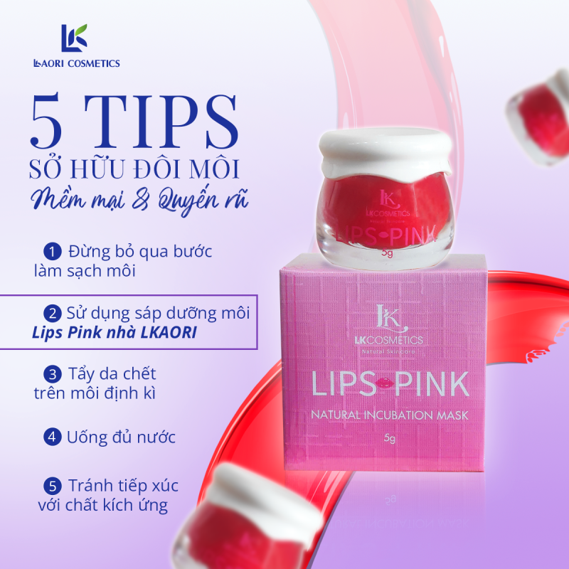 sáp dưỡng môi lips pink